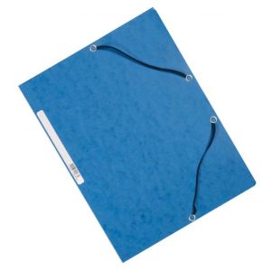 Sima karton csomagolás Q-CONNECT kék gumiszalaggal