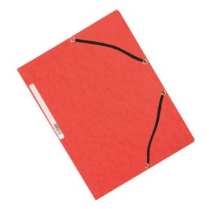 Sima karton csomagolás Q-CONNECT piros gumiszalaggal