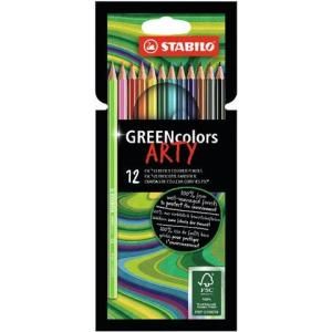 STABILO GREENcolors 12 db `ARTY&#39; zsírkréta