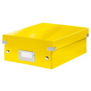 Kis szervezeti doboz Click &amp; Store sárga