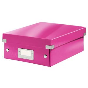 Kis szervezeti doboz Click &amp; Store rózsaszín