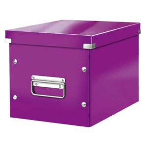 Négyzet alakú doboz A5 (M) Click &amp; Store lila