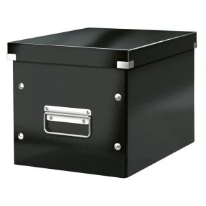 Négyzet alakú doboz A5 (M) Click &amp; Store fekete