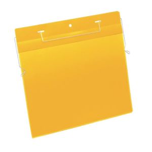 Akasztós táska drótakasztóval A4 szélesség 50 db sárga