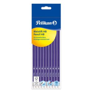 Ceruza radírral Pelikan HB 10 db
