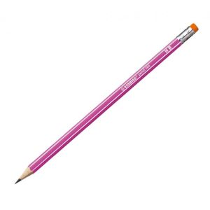 Ceruza STABILO 160 HB radírral rózsaszín 12 db