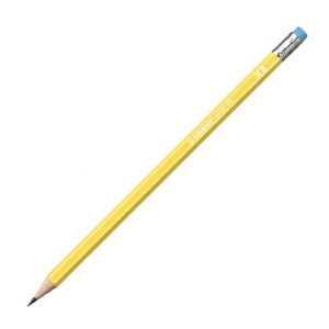 Ceruza STABILO 160 HB radírral sárga 12 db