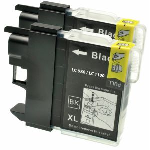 Brother LC1100HY BKBP2, kettős csomagolás tintapatron, fekete (black), alternatív