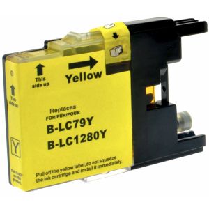 Brother LC1280XLY tintapatron, sárga (yellow), alternatív