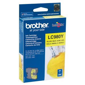 Brother LC980Y tintapatron, sárga (yellow), eredeti