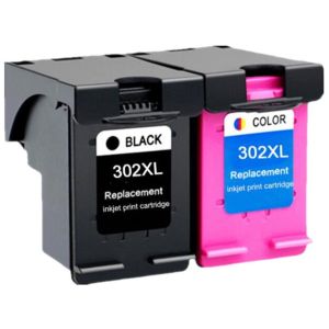 HP 302 XL, kettős csomagolás, fekete, szín tintapatron, többszínű, alternatív
