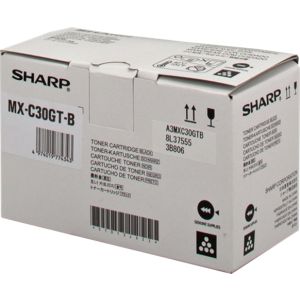 Toner Sharp MX-C30GTB, fekete (black), eredeti