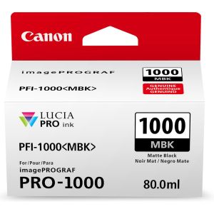 Canon PFI-1000MBK tintapatron, matt fekete (matte black), eredeti