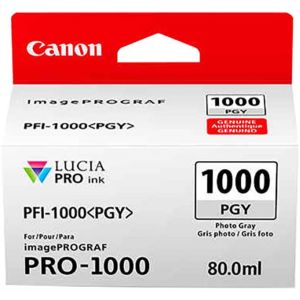 Canon PFI-1000PGY tintapatron, fotó szürke (photo gray), eredeti