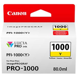 Canon PFI-1000Y tintapatron, sárga (yellow), eredeti
