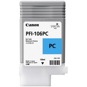Canon PFI-106PC tintapatron, fotó azúr (photo cyan), eredeti