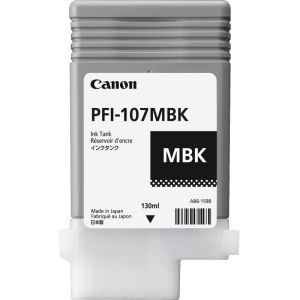 Canon PFI-107MBK tintapatron, matt fekete (matte black), eredeti