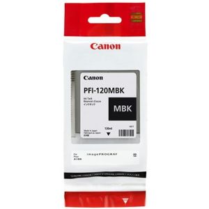 Canon PFI-120MBK tintapatron, matt fekete (matte black), eredeti