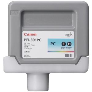 Canon PFI-301PC tintapatron, fotó azúr (photo cyan), eredeti