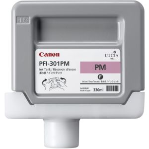 Canon PFI-301PM tintapatron, fotó bíborvörös (photo magenta), eredeti