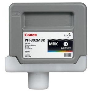 Canon PFI-302MBK tintapatron, matt fekete (matte black), eredeti
