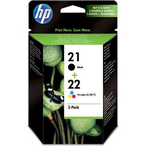 HP 21 + 22 (SD367AE) tintapatron, többszínű, eredeti