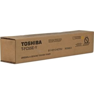 Toner Toshiba T-FC55E-Y, sárga (yellow), eredeti