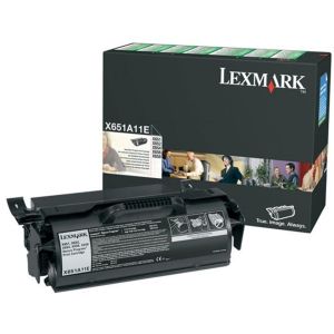 Toner Lexmark X651A11E (X651, X652, X654, X656, X658), fekete (black), eredeti