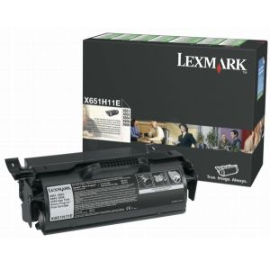 Toner Lexmark X651H11E (X651, X652, X654, X656, X658), fekete (black), eredeti