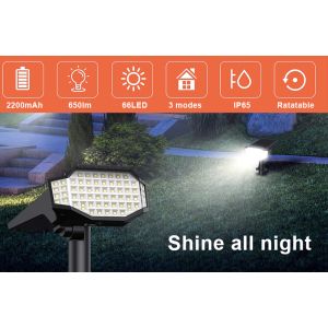 Kültéri napelemes LED lámpa VIKING D66 D66