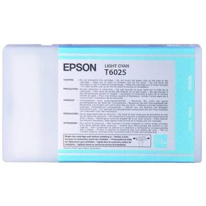 Epson T6025 tintapatron, világos azurkék (light cyan), eredeti