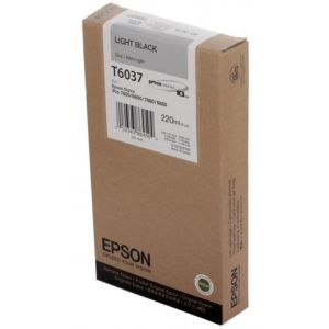 Epson T6037 tintapatron, világos fekete (light black), eredeti