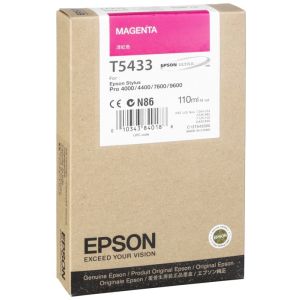 Epson T5433 tintapatron, bíborvörös (magenta), eredeti