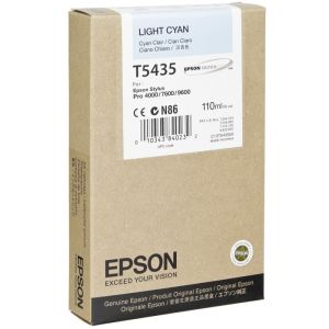 Epson T5435 tintapatron, világos azurkék (light cyan), eredeti