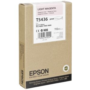 Epson T5436 tintapatron, világos bíborvörös (light magenta), eredeti