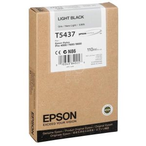 Epson T5437 tintapatron, világos fekete (light black), eredeti