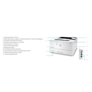 HP LaserJet Ent / M406dn / Nyomtatás / Lézer / A4 / LAN / USB 3PZ15A#B19