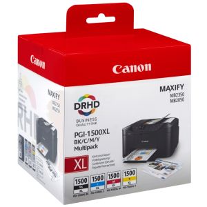 Canon PGI-1500 XL, CMYK, négyes csomagolás tintapatron, többszínű, eredeti