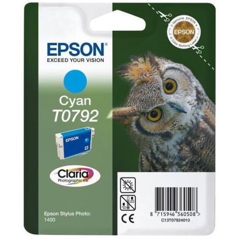 Epson T0792 tintapatron, azúr (cyan), eredeti