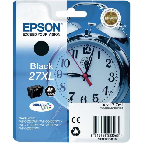 Epson T2711 (27XL) tintapatron, fekete (black), eredeti