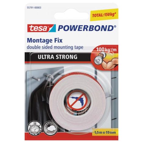 Rögzítőszalag TESA Powerbond ultra erős 19mm x 1,5m