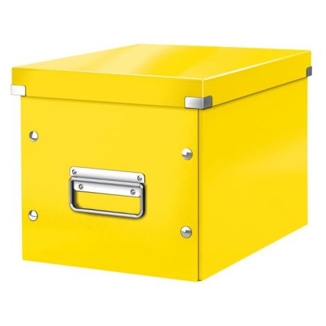 Négyzet alakú doboz A5 (M) Click &amp; Store sárga