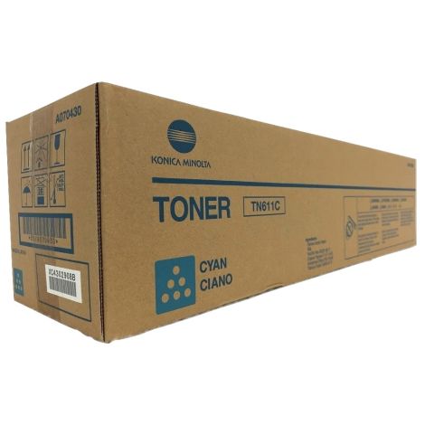Toner Konica Minolta TN611C, A070450, azúr (cyan), eredeti