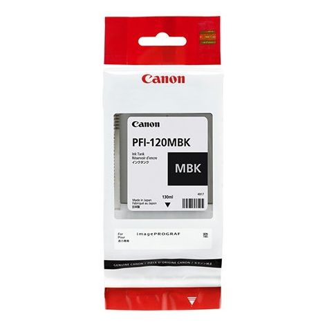 Canon PFI-120MBK tintapatron, matt fekete (matte black), eredeti