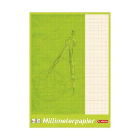 Milliméteres papír Herlitz, A4, 80g, 25 lap