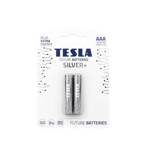 TESLA - AAA SILVER+ elem, 2 db, LR03 13030220