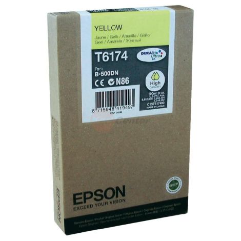 Epson T6174 tintapatron, sárga (yellow), eredeti