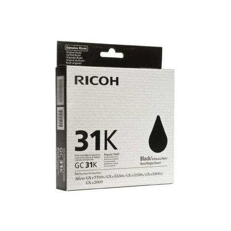 Ricoh GC31K, 405688 tintapatron, fekete (black), eredeti