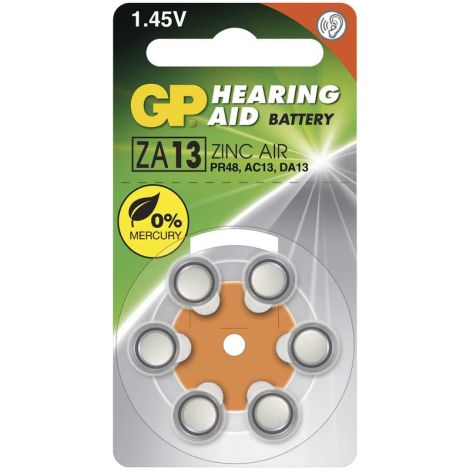 GP ZA13 hallókészülék elemek - 6db 1044001316