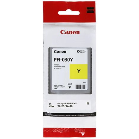Canon PFI-030Y, 3492C001 tintapatron, sárga (yellow), eredeti